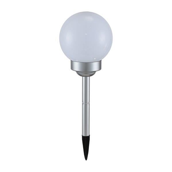 3375 GLOBO Exteriérové ​​solární LED svítidlo, zapichovací koule na osvětlení zahrad a teras, 1x 0,06W 7000K IP44 bílá