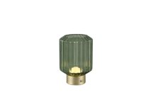 TRIO Reality R57761115 LORD dotyková stolná lampička SMD LED 1,5W/100lm 3000K mosadzná matná, zelená, nabíjateľná batéria, USB-C port