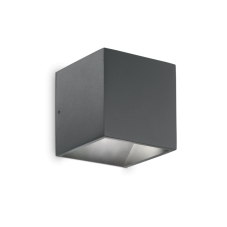 IdealLux 247083 RUBIK AP1 vonkajšie nástenné LED svietidlo 7W 630lm 3000K IP44 antracit