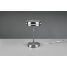 TRIO 526510107 FRANKLIN stolové svítidlo LED D140mm 6W/700lm 3000K matný nikl