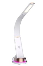 Immax 08974L CORELLA stolová lampa LED 7W 150-450lm 3000-5500K RGB podsvietenie, biela, zlatá, dotykové ovládanie, nočné podsvietenie, stmievateľné, RGB, CCT