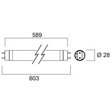 SYLVANIA 0030237 LED žiarivka ToLEDo T8 2Ft  600mm 1000LM 6,6W 4000K AVANT