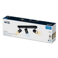 Philips WiZ Tunable white 8719514551855 IMAGEO bodové svietidlo 3xGU10 15W/1050lm 2700-6500K čierna stmievateľné
