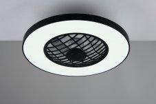 TRIO Reality R64462102 LINKÖPING Stropné svietidlo s ventilátorom D590mm SMD LED 45W/5600lm 2700-6500K čierna, diaľkový ovládač