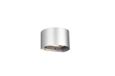 TRIO Reality R27769187 TALENT vonkajšie nástenné svietidlo so senzorom SMD LED 2x5W/50lm 3000K IP44 titanová, nabíjateľná batéria, USB-C port