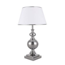 Italux TL-1825-1-CH stolové svietidlo Letto D350mm 1x60W E27 chróm, biela