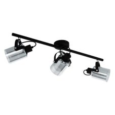 Eglo 99054 BERREGAS Bodové svítidlo 775x110mm E27 3X40W chrom, černá průhledná