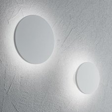 Nástenné svietidlo Ideal lux 195704 COVER AP1 ROUND SMALL BIANCO 1xLED 9W/943lm 3000K biela
