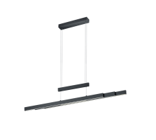 TRIO 375310532 TRAJAN závěsné svítidlo dotykové LED 42W/4000lm, 2x6W/500lm 2700-5000K matná černá, stmívatelné