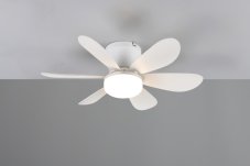 TRIO Reality R67462131 LUND Stropný ventilátor s osvetlením D530mm SMD LED 8W/850lm 2700-6500K biela, diaľkový ovládač