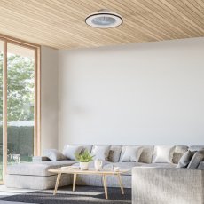 RABALUX 71331 Dalfon2 stropné svietidlo s ventilátorom D485mm LED 48W/2800lm 3000-6500K čierna, stmievateľné, diaľkový ovládač, starlight efekt
