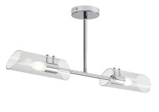 RABALUX 75030 Teodoro stropné svietidlo 2xE14 IP44 chrómová, priehľadná