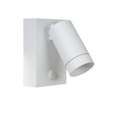 LUCIDE 09831/01/31 TAYLOR exteriérové nástenné svietidlo so senzorom GU10 1x50W IP54 biela