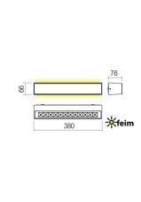 REDO 90259 AROOS exteriérové nástenné svietidlo SMD LED 21W 1283lm 3000K IP65 biela