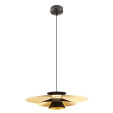 REDO 01-3001 FARGO závesné svietidlo D500mm LED 16,5W/910lm 3000K čierna, zlatá