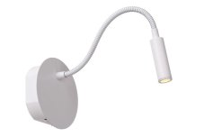 LUCIDE 77289/03/31 JOLIJN nástenné svietidlo D110mm LED 2W/140lm 3000K biela, nabíjateľná batéria, magnetický montážny systém
