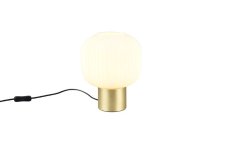 TRIO 519800108 DIVA stolná lampička V260mm 1xE27 mosadz matná, biela