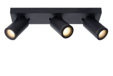 LUCIDE 09930/15/30 TAYLOR Stropné bodové svietidlo GU10 3x5W čierna