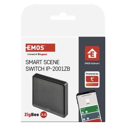 EMOS H5014 GoSmart Přenosný 1-tlačítkový ovladač scén černá
