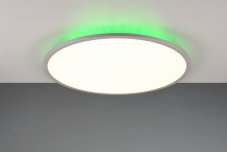 TRIO 641719287 YUMA stropné svietidlo SMD LED D600mm 35W/4200lm 3000-6500K titanová, biela, stmievateľné, diaľkový ovládač, RGBW podsvietenie