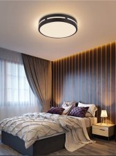 Immax 07152-B30 NEO LITE PERFECTO stropné svietidlo LED D300mm 24W/1500lm 2700-6500K čierna, diaľkové ovládanie