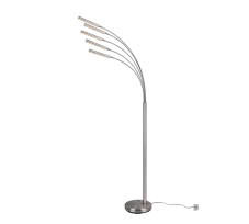 TRIO R41031507 REED stojacia lampa LED 5x4,5W/360lm 3000K, matný nikel, switchDimmer