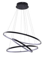 AZzardo AZ2920 DECOline WHEEL 3 DIMM BLACK stropní závěsné LED svítidlo 3xLED 80W / 4800lm IP20 černá