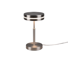 TRIO 526510107 FRANKLIN stolové svítidlo LED D140mm 6W/700lm 3000K matný nikl