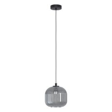 Eglo 99371 MANTUNALLE 1 Závesné svietidlo D200mm E27 1X40W čierna, čierna priehladná
