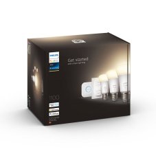 Philips HUE LED White Starter Kit žiarovka 3x E27 3x9,5W 1100lm 2700K stmievateľná BlueTooth + 1x HUE Bridge + 1x HUE Switch