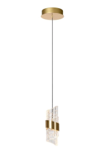 LUCIDE 13496/07/02 KLIGANDE závěsné svítidlo D130mm LED 9W/700lm 2700K mosazná
