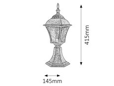 Rabalux 8398 vonkajšie lampa Toscana