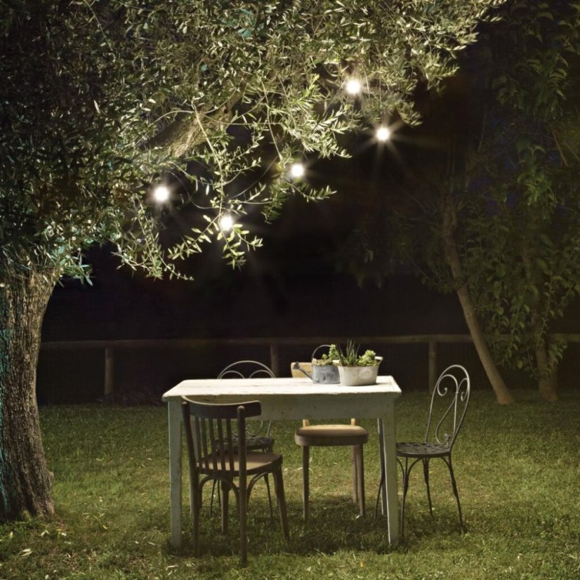 Exteriérové ​​závěsné svítidlo Ideal lux 218724 FIESTA SP5 BIANCO 5xE27 15W bílá IP44