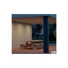 REDO 90109 AKRON exteriérové stropní svítidlo CREE COB LED 9W 882/754lm 3000K IP54 antracit