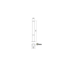 REDO 90277 HINT exteriérový stĺpik SMD LED 30W 2832lm 3000K IP54 tmavošedá
