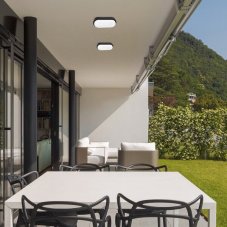 RABALUX 7409 Hort exteriérové stropní/nástěnné svítidlo LED 15W/1300lm 4000K IP54 černá, bílá