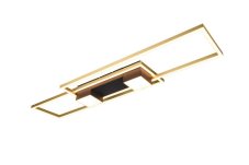 TRIO 647710480 ALBANY stropné svietidlo SMD LED 37W/4300lm 2700-6500K čierno zlatá, diaľkový ovládač