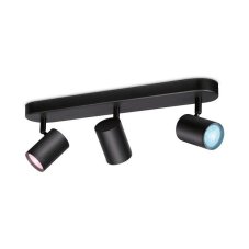 Philips WiZ Colors 8719514551978 IMAGEO bodové svietidlo 3xGU10 15W/1050lm 2200-6500K+RGB čierna stmievateľné