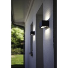 LUTEC 5189101118 GEMINI nástenné LED svietidlo 21W 4000K IP54 tmavá šedá