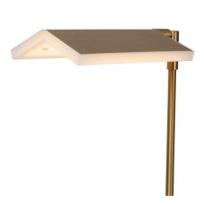 LUCIDE 19730/10/02 AARON stojací lampa V1340mm LED 12W/1000lm 2700-4000K mosazná