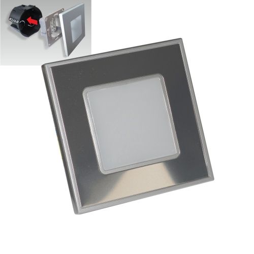 Emithor 48304 STEP LIGHT svítidlo do stěny LED 1W,60lm,4000K,nerez,zrcadlo