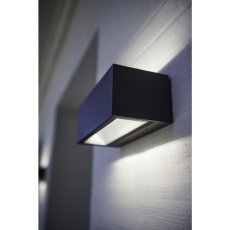 LUTEC 5189104118 GEMINI nástěnné LED svítidlo 46W 4000K IP54 tmavá šedá
