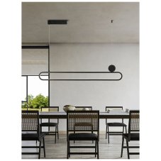 IMMAX 07231L NEO LITE OVALE Inteligentné závesné LED svietidlo 50W 122cm čierna