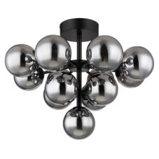 GLOBO 56143-13D GRAPPY stropné svietidlo D560mm 13xG9 čierna matná, dymová