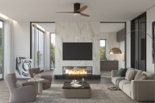Immax 07142-B NEO LITE VENTO LED stropní ventilátor LED D1300mm 18W/1500lm 3000-4000-6000K černá,hnědá, dálkové ovládání