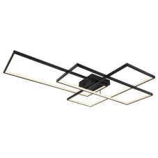 GLOBO 67227-100B GABRIEL stropní svítidlo LED 100W/2100lm 3000-4500-6000K černá, opál, stmívatelné, dálkové ovládaní