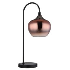 GLOBO 15548TG MAXY stolná lampa V540mm 1xE27 čierna, medená
