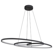 GLOBO 67177-40 SPIRA závěsné svítidlo LED 39W/1880lm 2700+4000+6500K černá matná, bílá