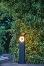 Immax 07904L NEO LITE ANEL Smart solárny záhradný stĺpik LED 650mm 2W/160lm, čierna, RGB, IP54