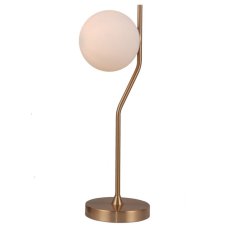 Italux TB-3300-1-HBR stolové svietidlo Carimi 1x5W G9 mosadzná medená, biela